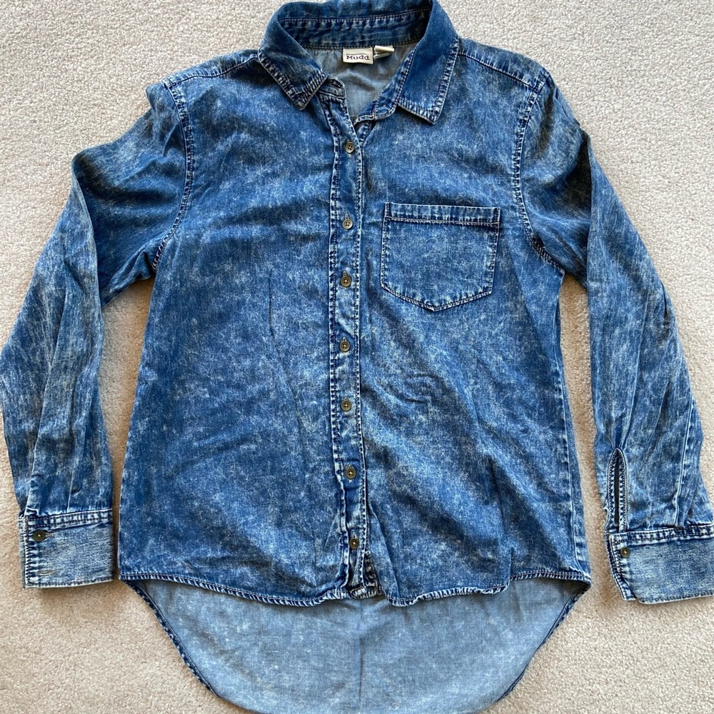 Mudd Blue Denim Shirt